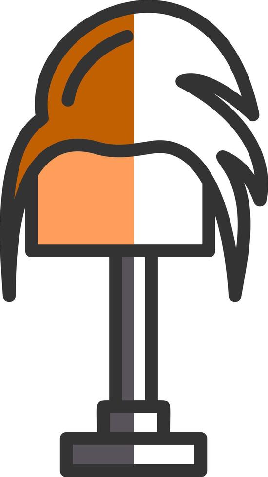 Wig Vector Icon Design