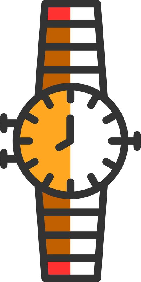 diseño de icono de vector de reloj de pulsera