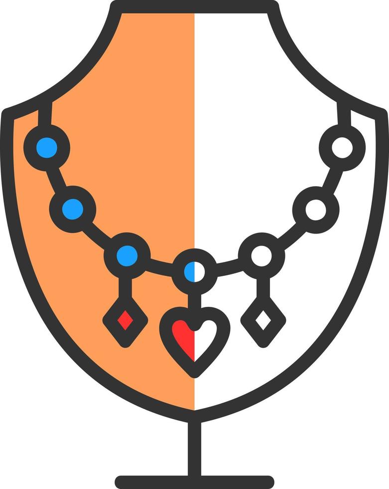 Necklace Vector Icon Design