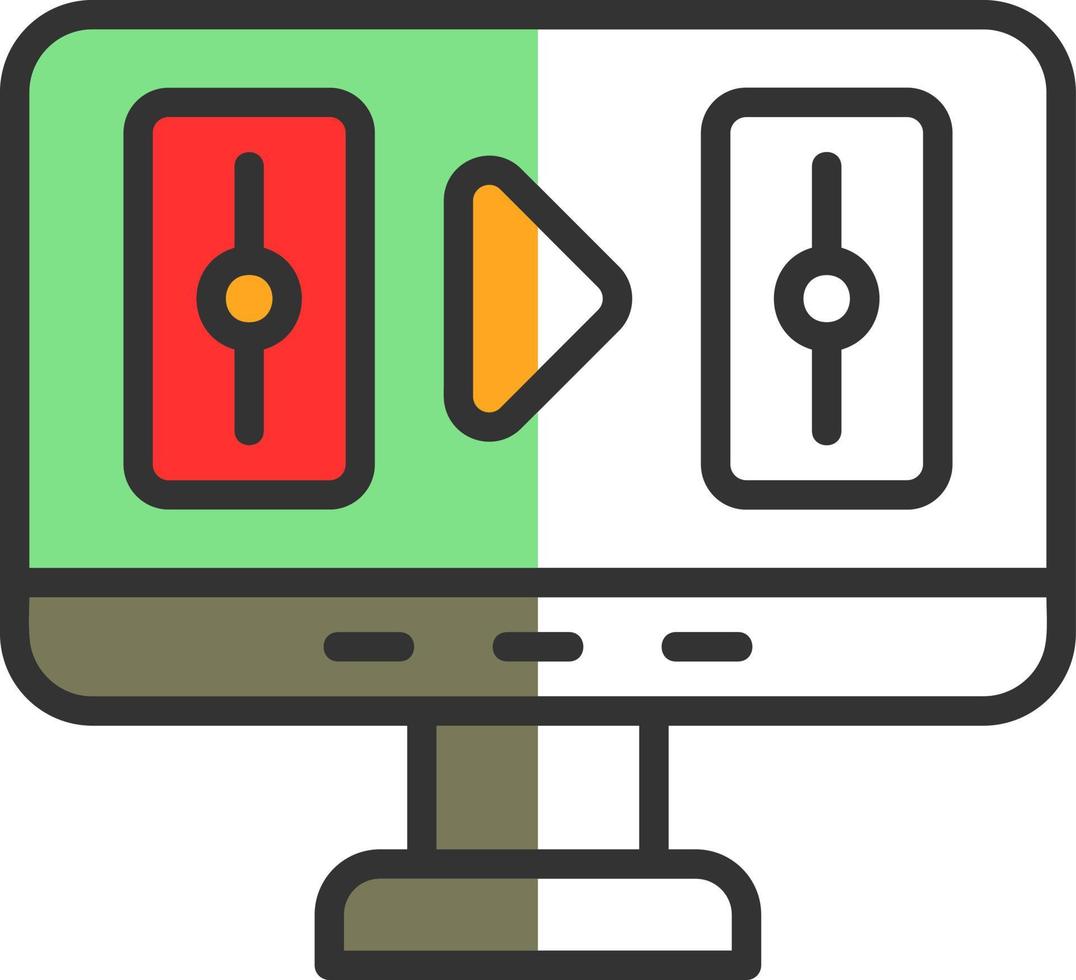 Video Editing Vector Icon Design
