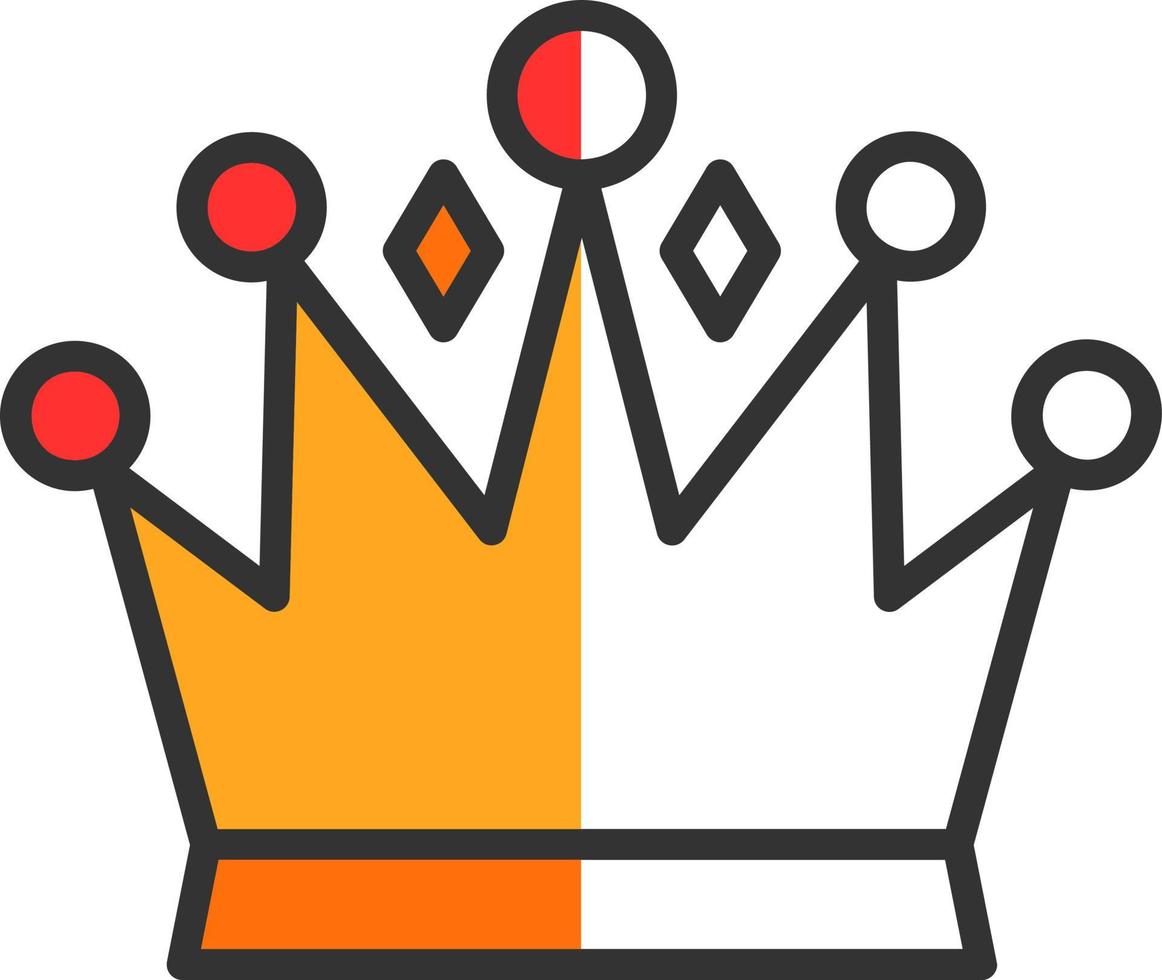 diseño de icono de vector de corona