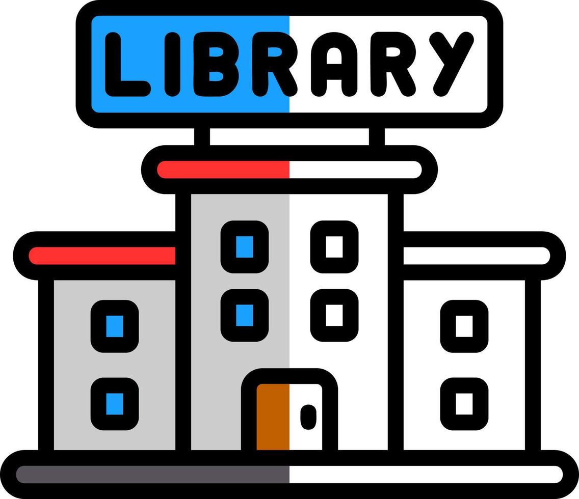 Library Vector Icon Design