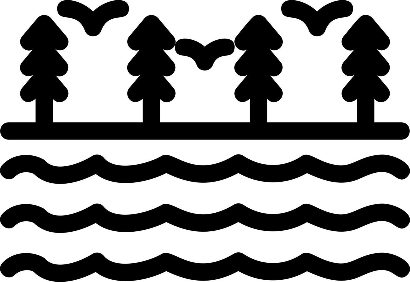 River Vector Icon