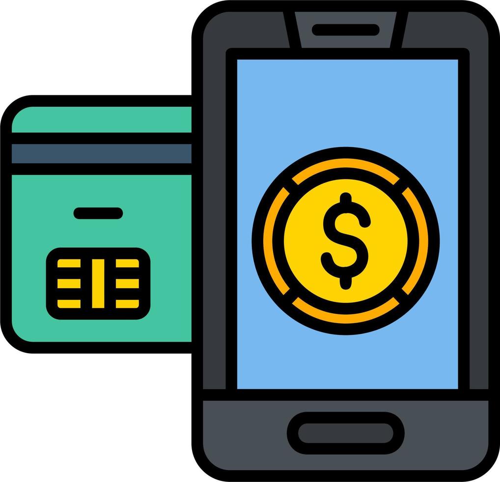 Mobile Banking Vector Icon