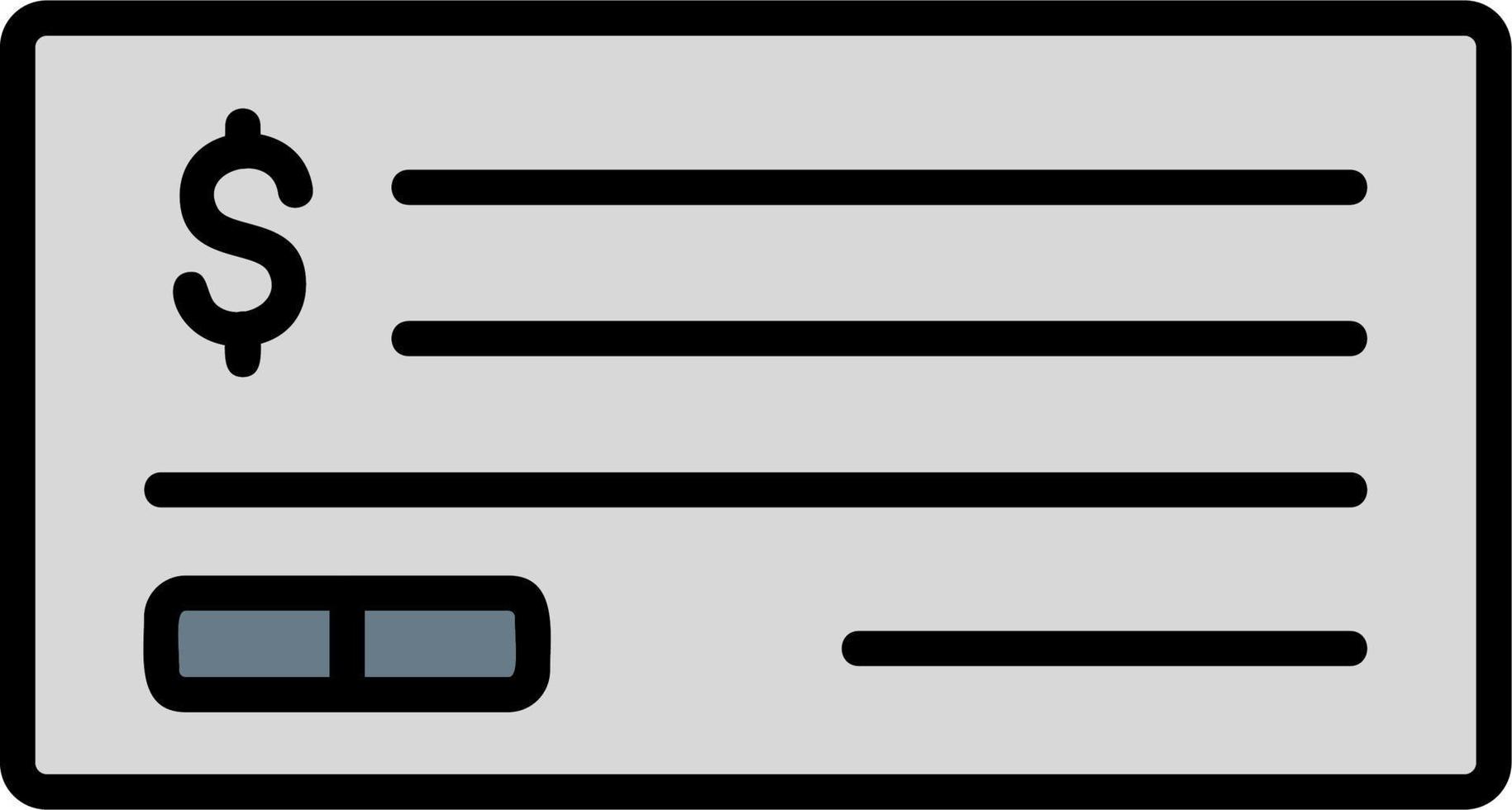 Cheque Vector Icon