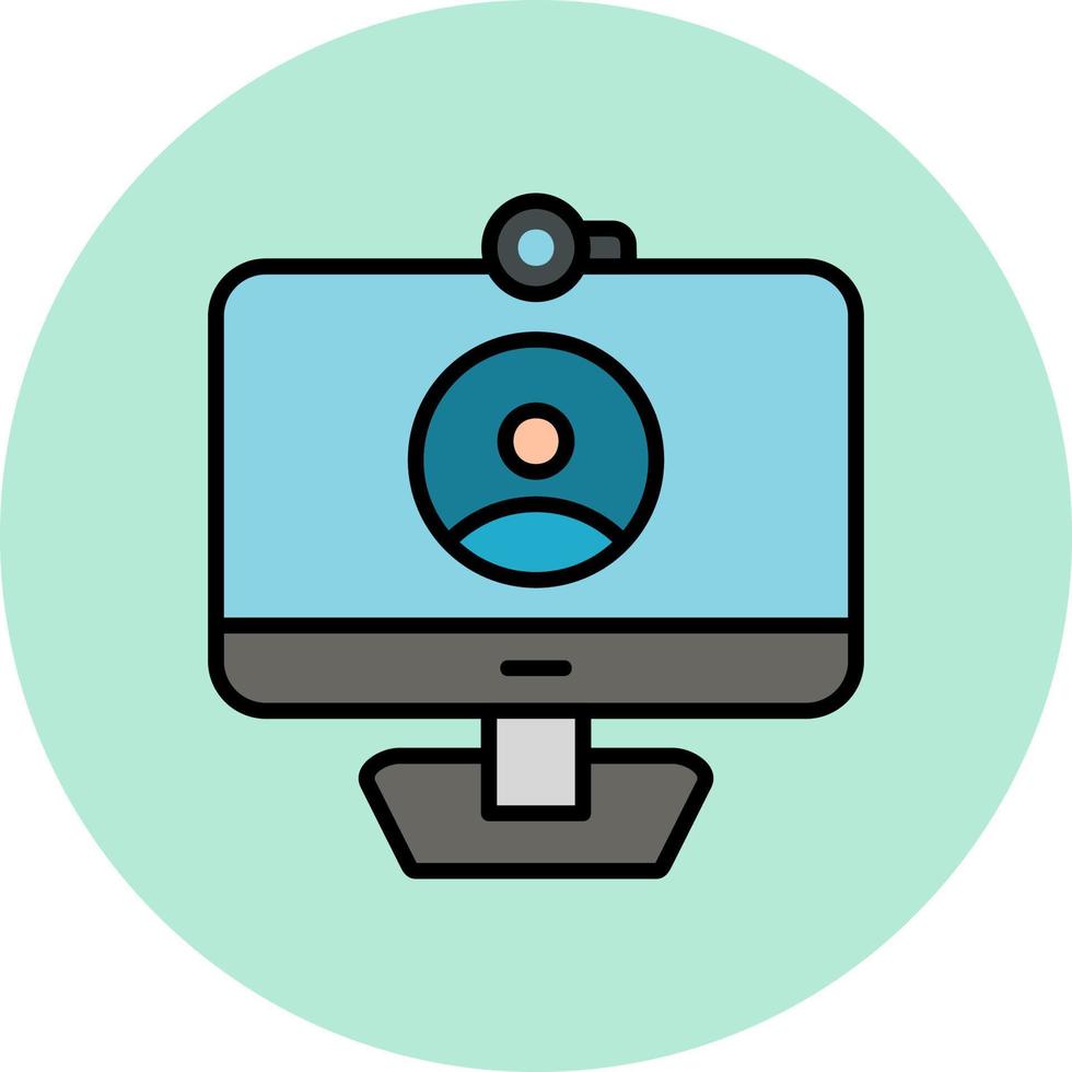 Video Call Vector Icon
