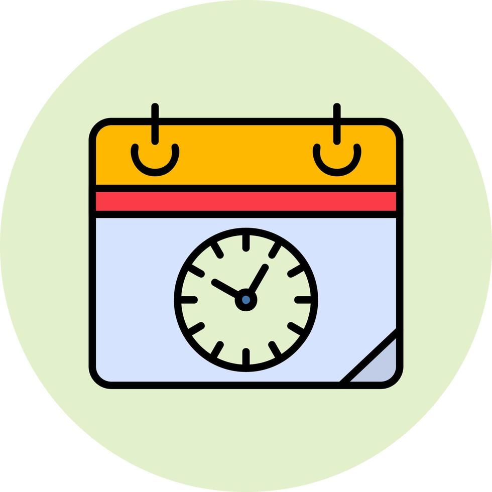 icono de vector de horario