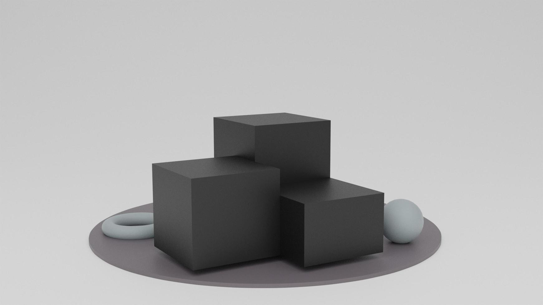 3d background products display podium scene with geometric platform photo