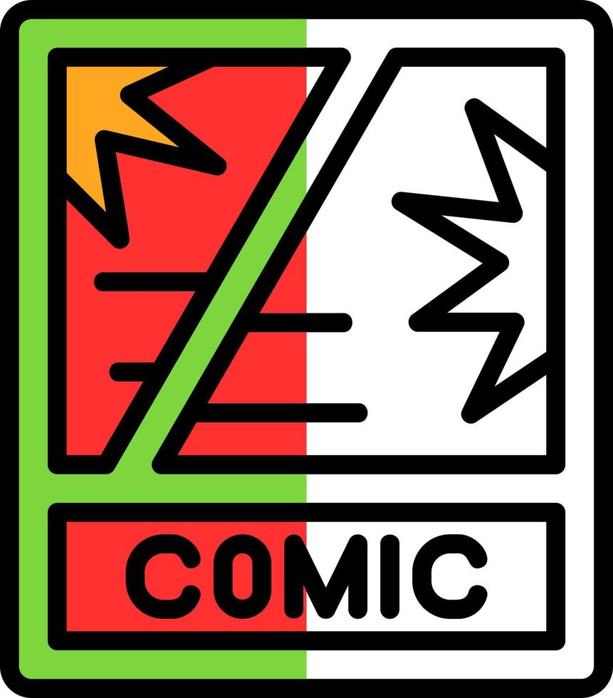 Comic Book Vector Icon Design