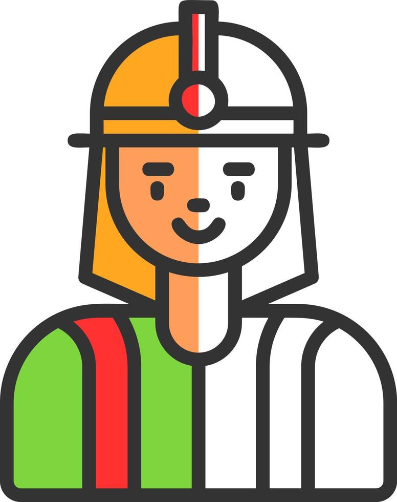 Firefighter Vector Icon Design