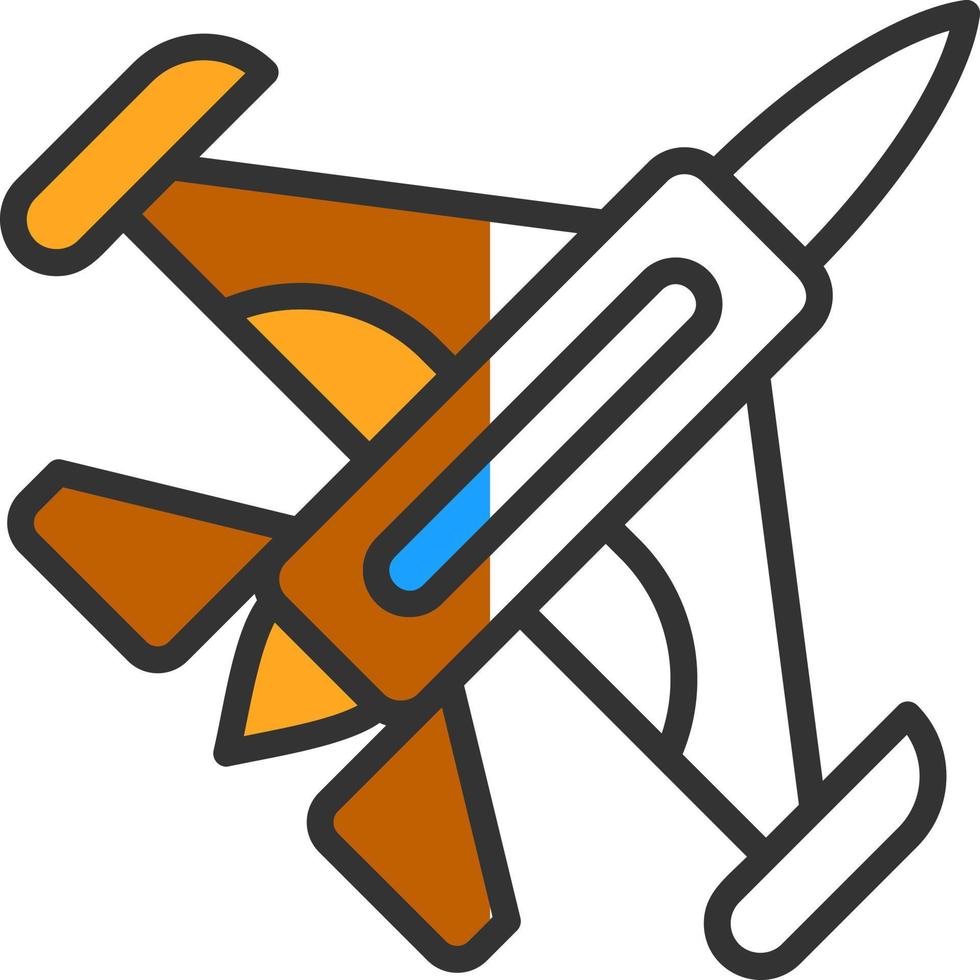 Jet Plane Vector Icon Design