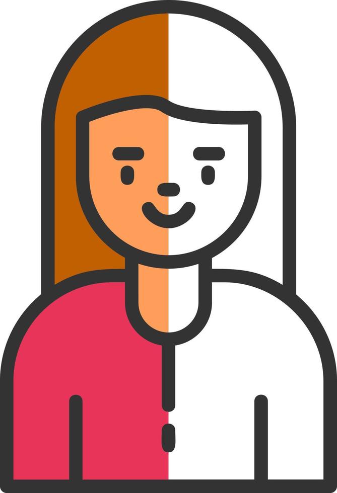 diseño de icono de vector de niña