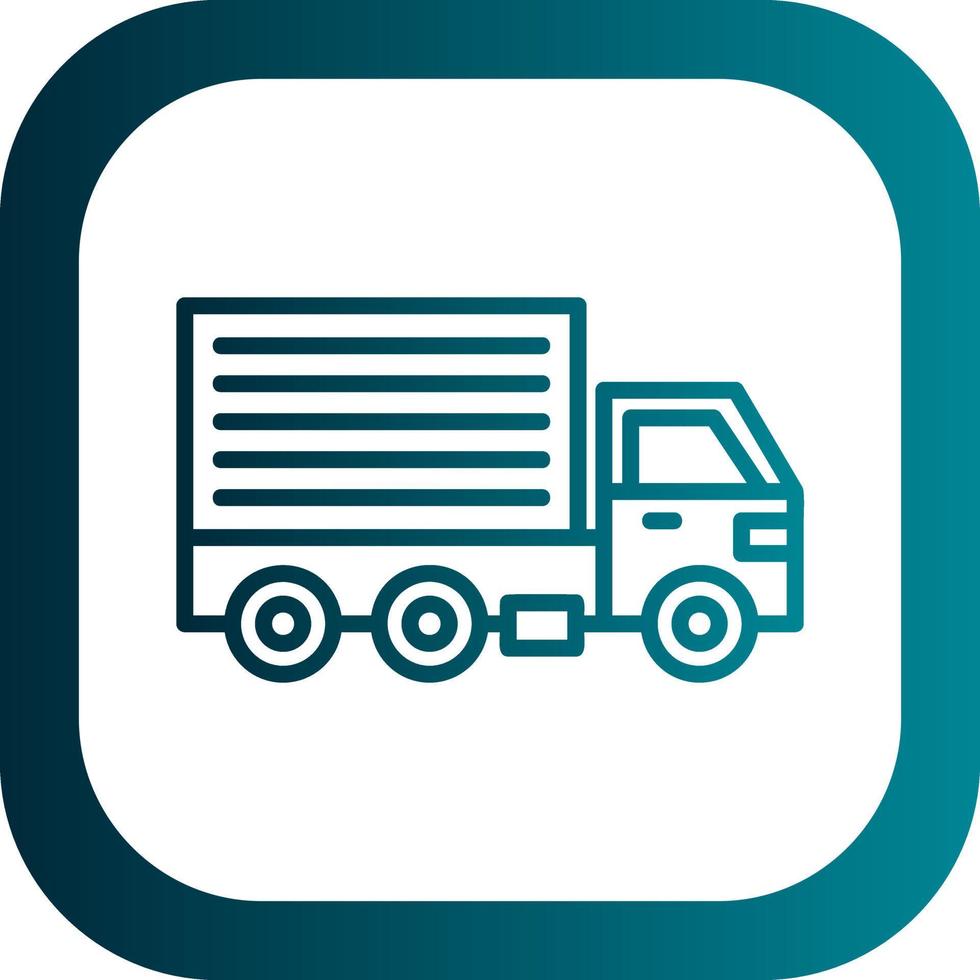 Cargo Truck Vector Icon Design