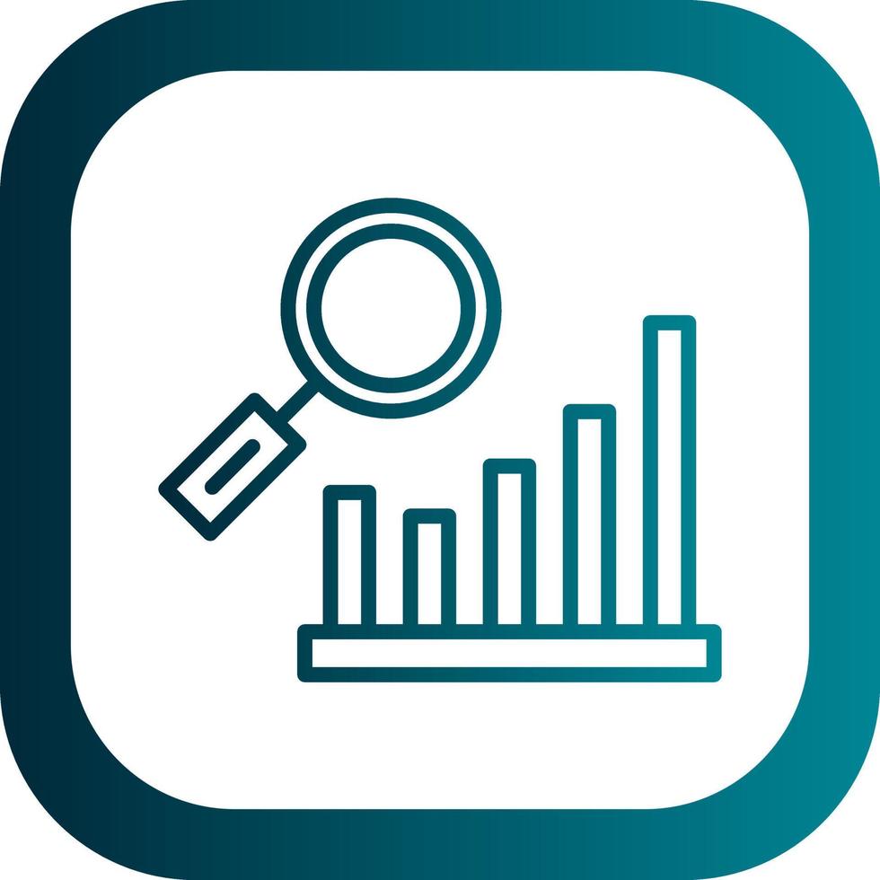 Bar Chart Research Vector Icon Design