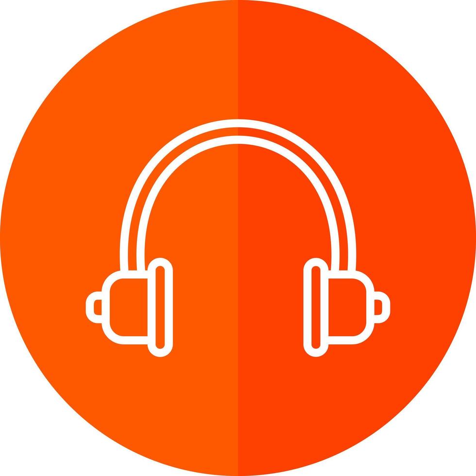 Audio Headset Vector Icon Design