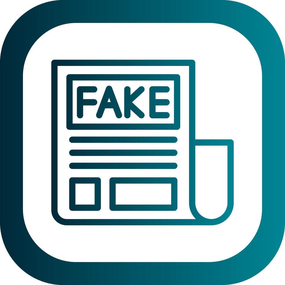 Fake News Vector Icon Design