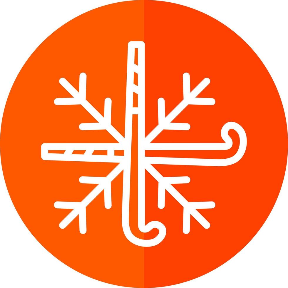 diseño de icono de vector de copo de nieve