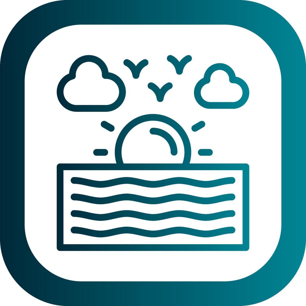 River Vector Icon Design