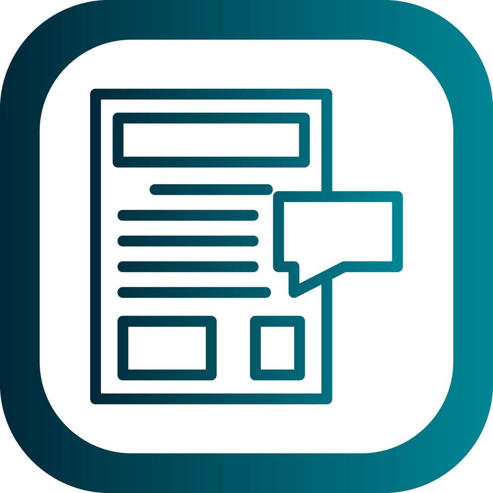 Blog Vector Icon Design