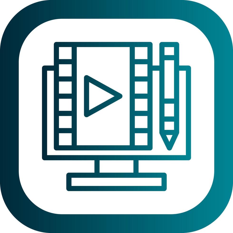 Video Editing Vector Icon Design