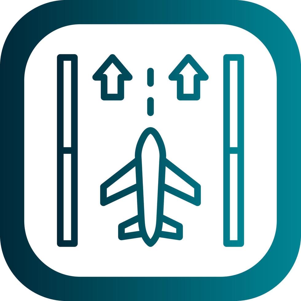 Runway Vector Icon Design