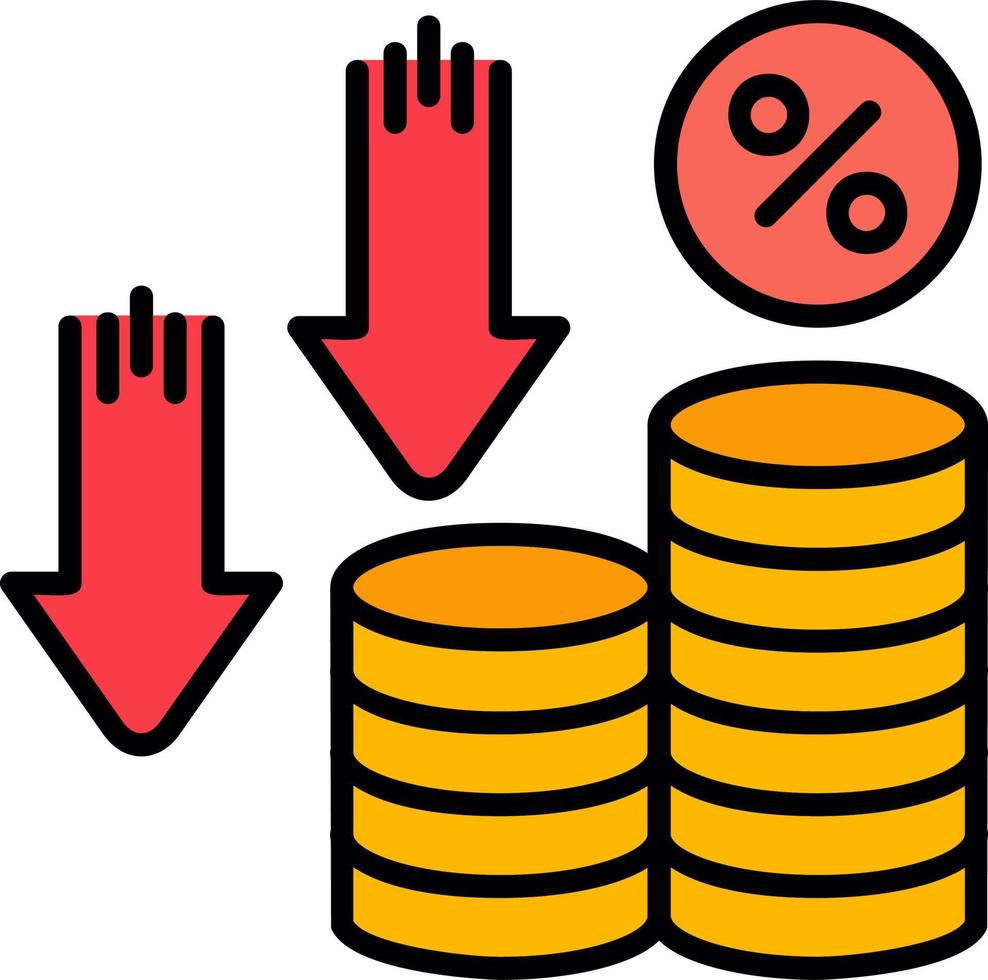 Deflation Vector Icon