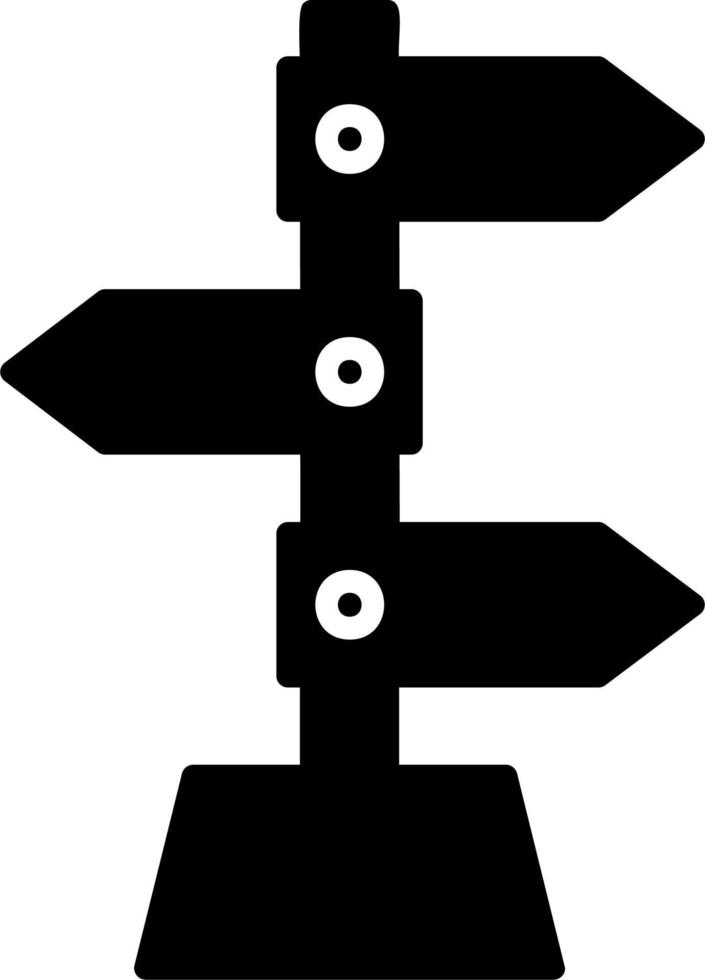 Directional Sign Vector Icon