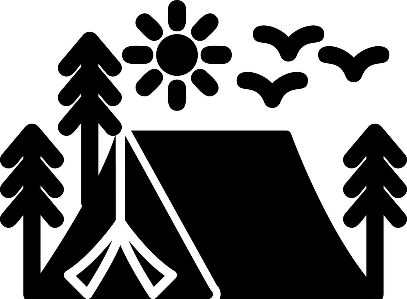 Camping Tent Vector Icon