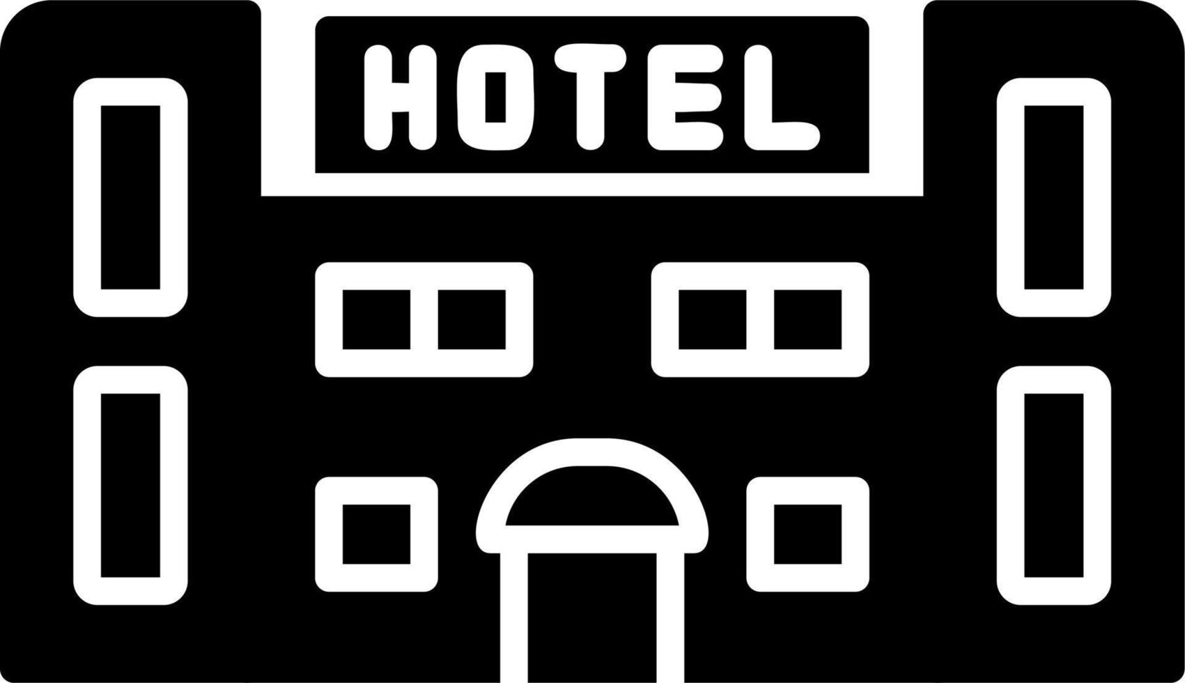 icono de vector de hotel