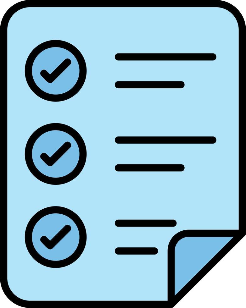 Shopping List Vector Icon