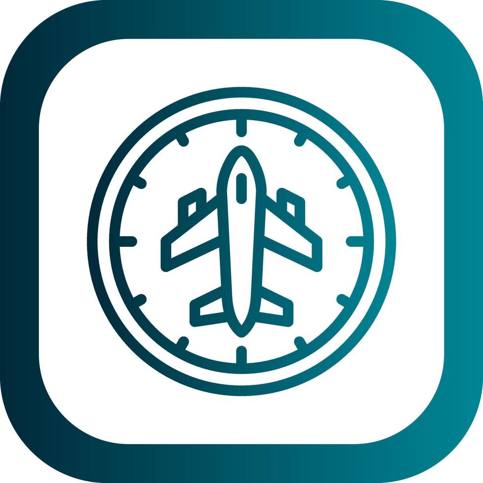 Flight Timings Vector Icon Design