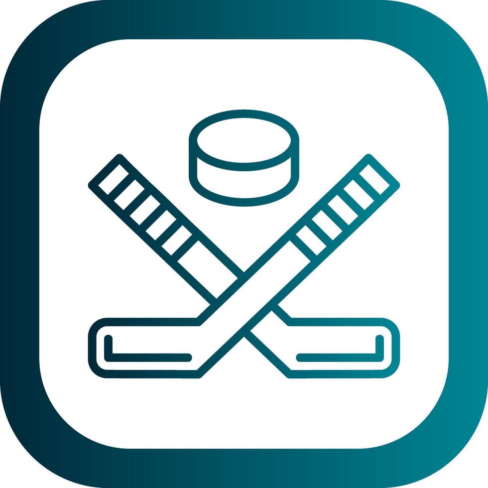 Ice Hockey Vector Icon Design