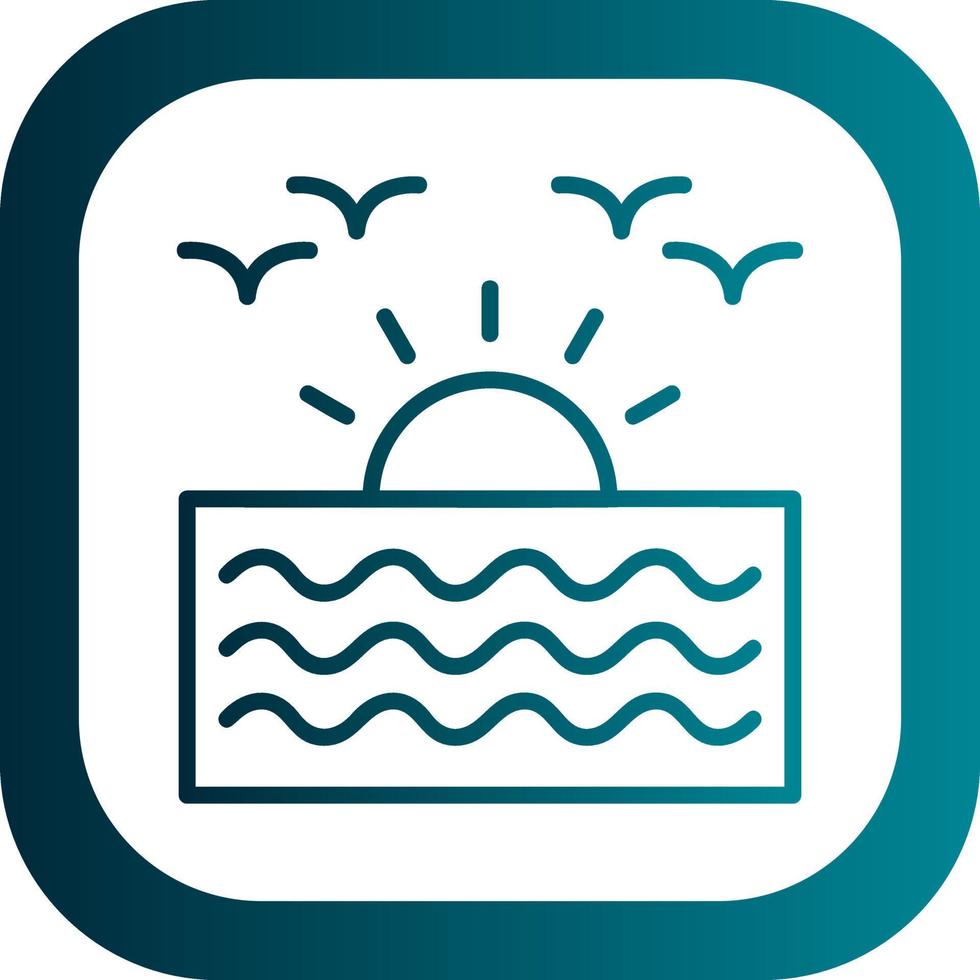 Sunrise Vector Icon Design