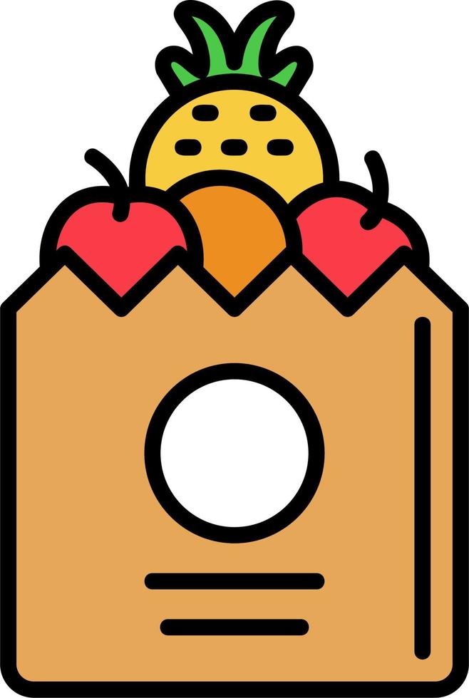 Grocery Bag Vector Icon