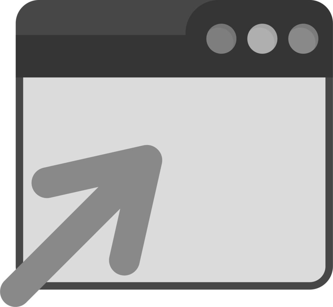 Web Open Window Vector Icon