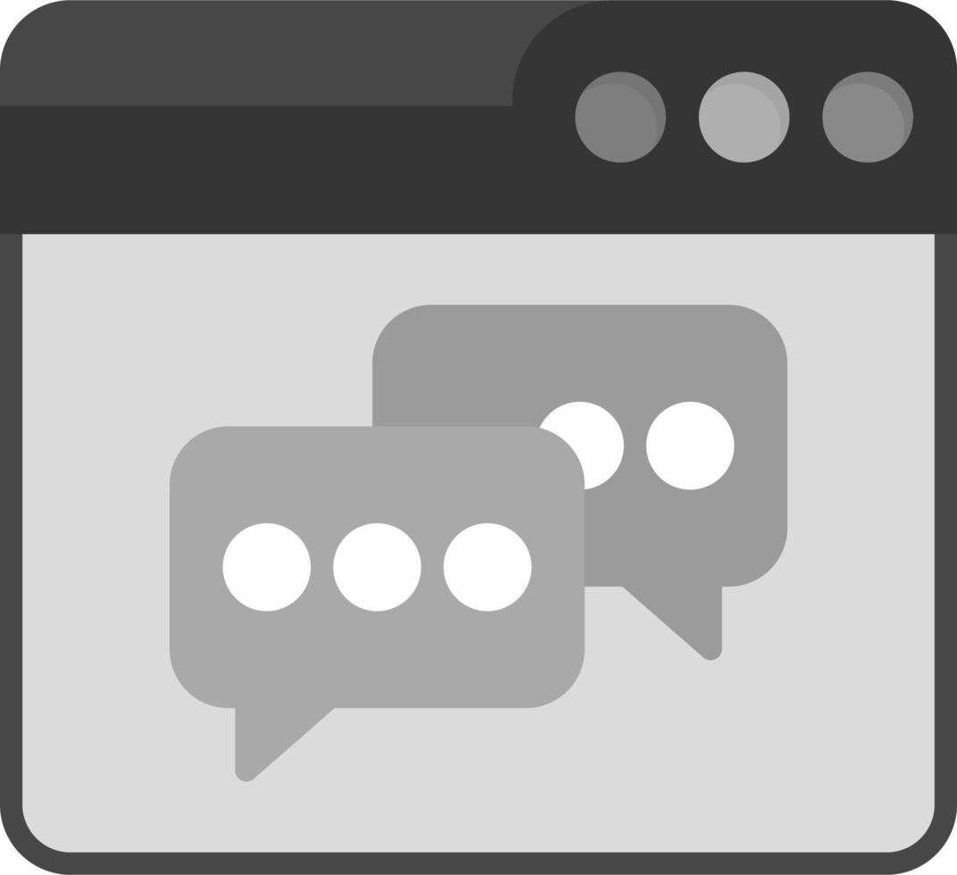 Web Chat Vector Icon
