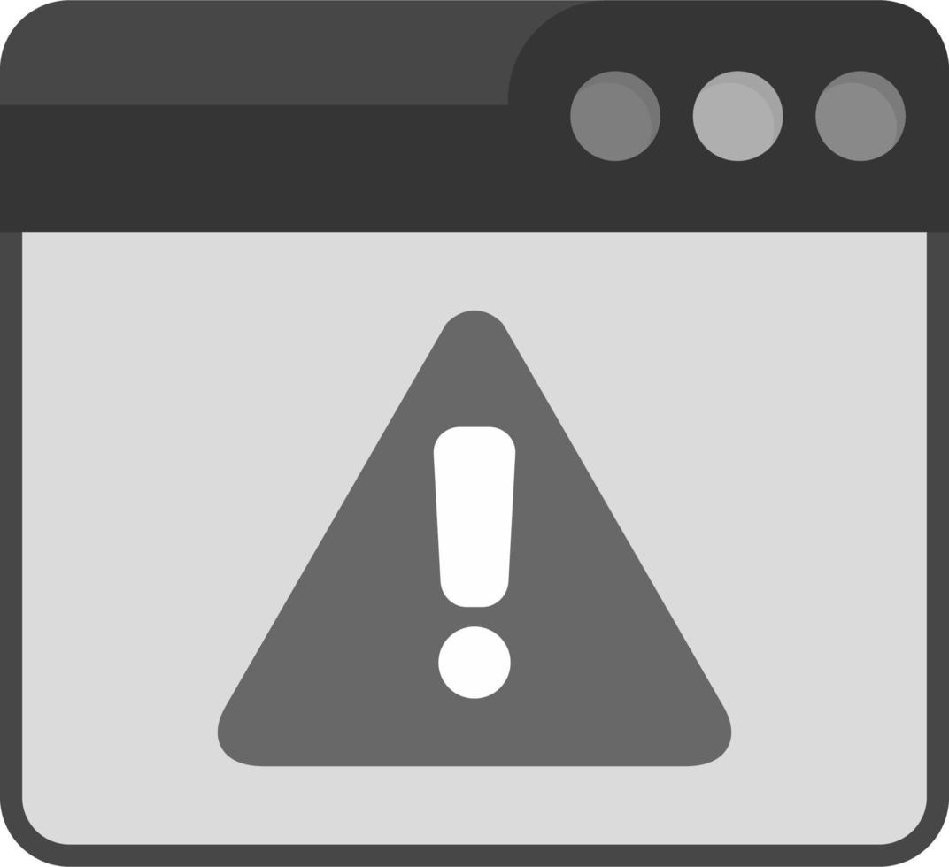 Web Alert Vector Icon