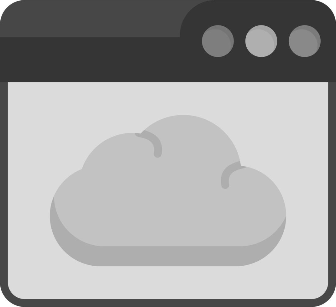 Browser Cloud Vector Icon