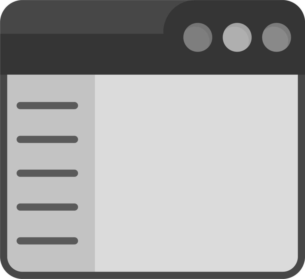 Web Sidebar Vector Icon