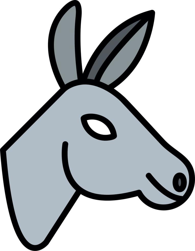 icono de vector de burro