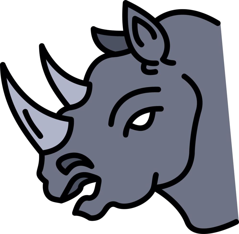 Rhinoceros Vector Icon