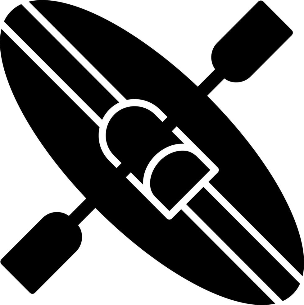 icono de vector de kayak