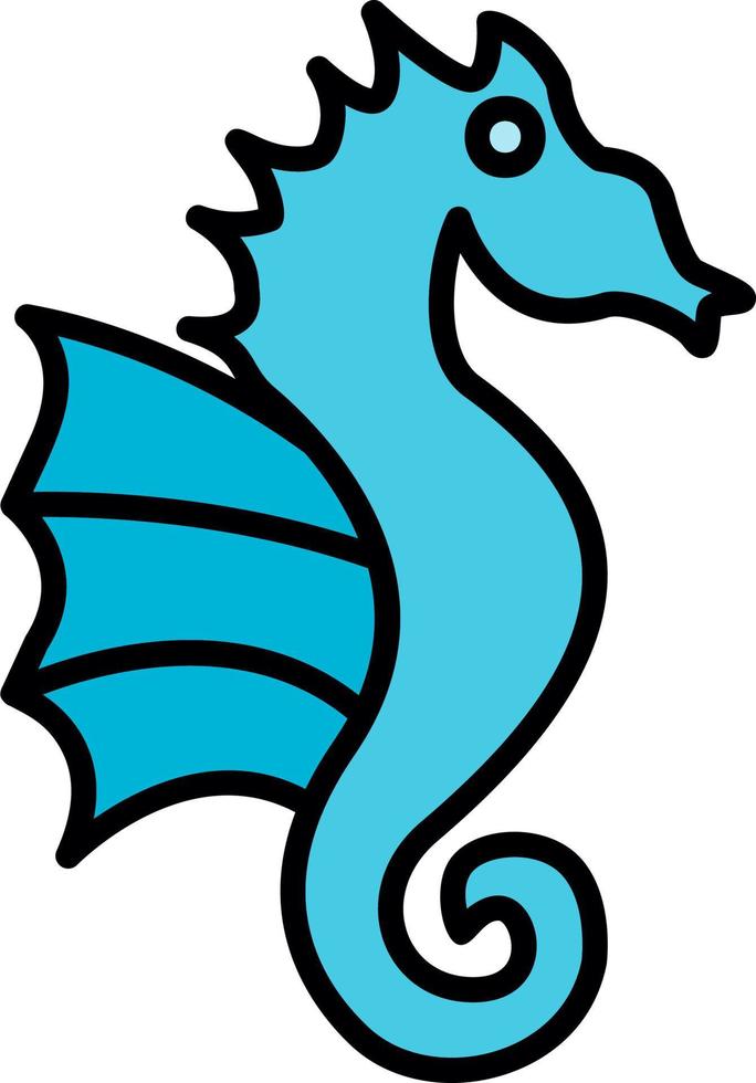 Seahorse Vector Icon