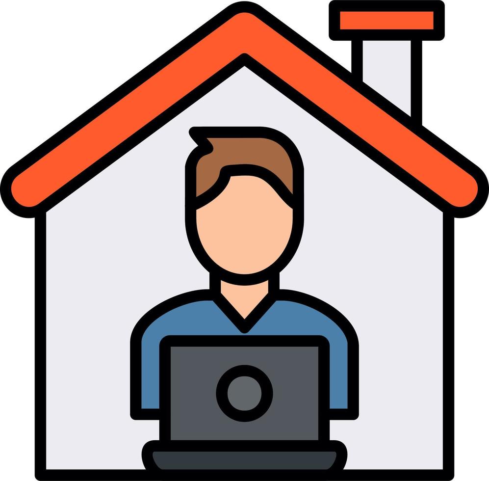 Work From Home Vector Icon