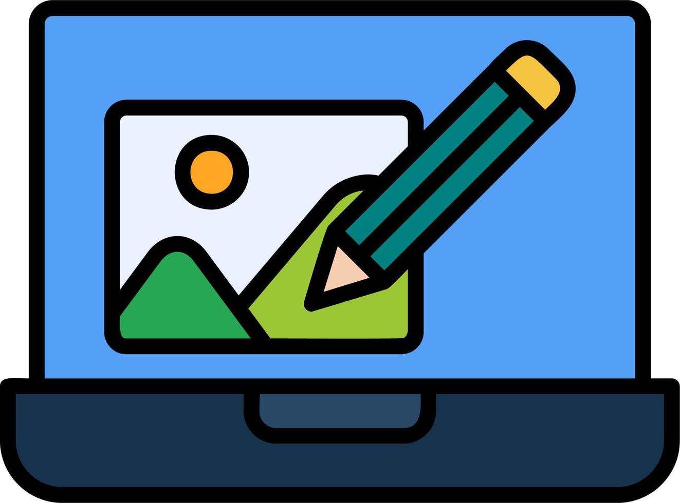 Photo Editing Vector Icon