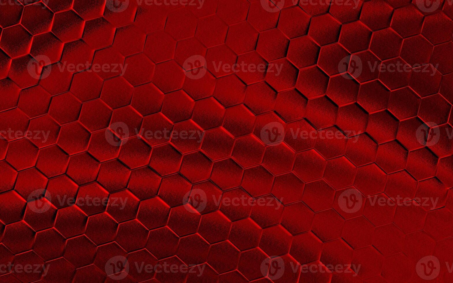 Realistic red honeycomb or hexagonal pattern background. Elegant honeycomb texture. Luxury hexagon pattern. Technology and data background design. photo