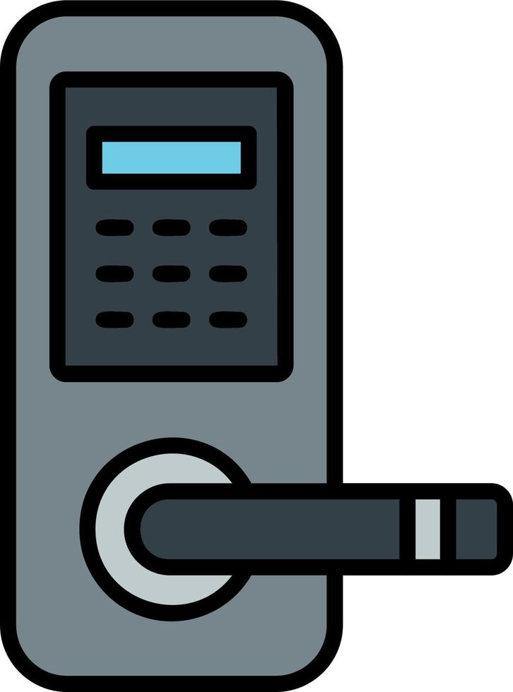 Door Lock Vector Icon