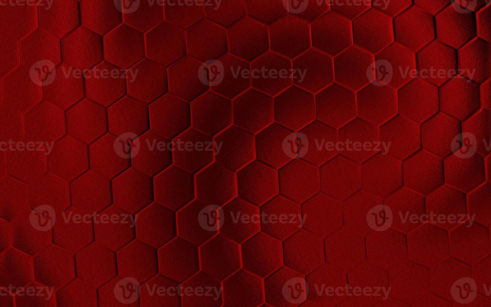 Realistic red honeycomb or hexagonal pattern background. Elegant honeycomb texture. Luxury hexagon pattern. Technology and data background design. photo