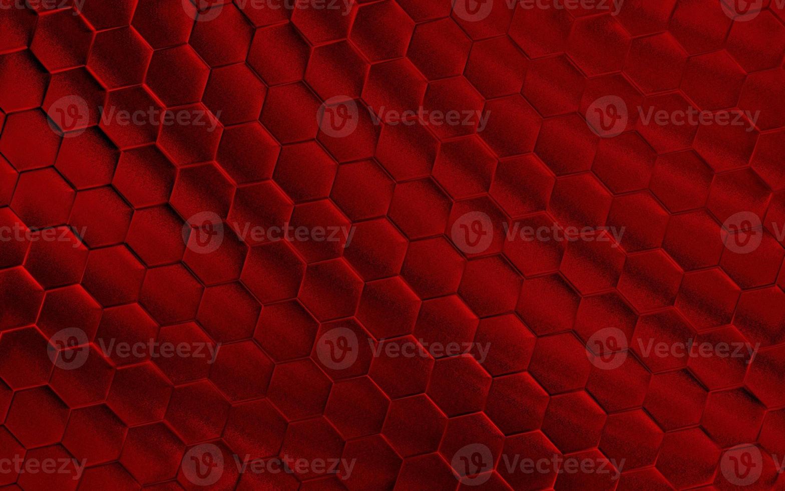 Realistic red honeycomb or hexagonal pattern background. Elegant honeycomb texture. Luxury hexagon pattern. Technology and data background design. photo