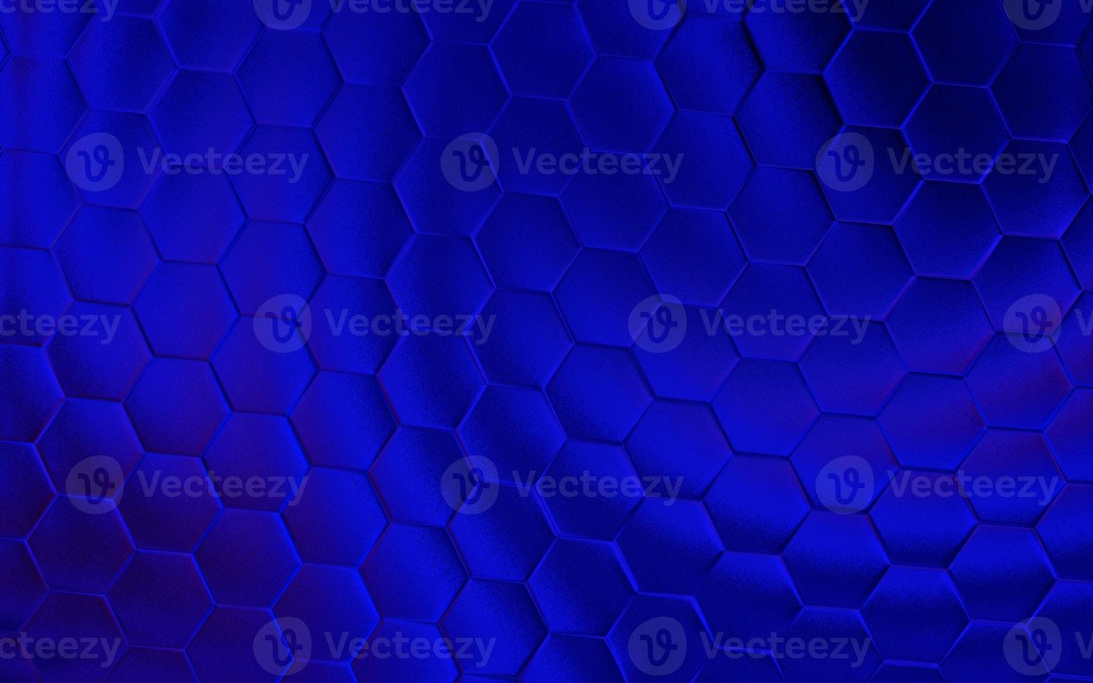 Realistic blue honeycomb or hexagonal pattern background. Elegant honeycomb texture. Luxury hexagon pattern. Technology and data background design. photo